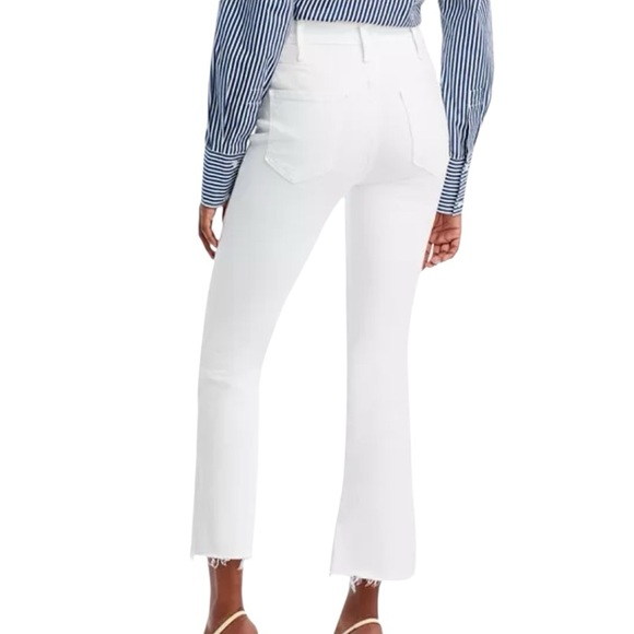 MOTHER White Cropped Flare Jeans - Picture 4 of 11